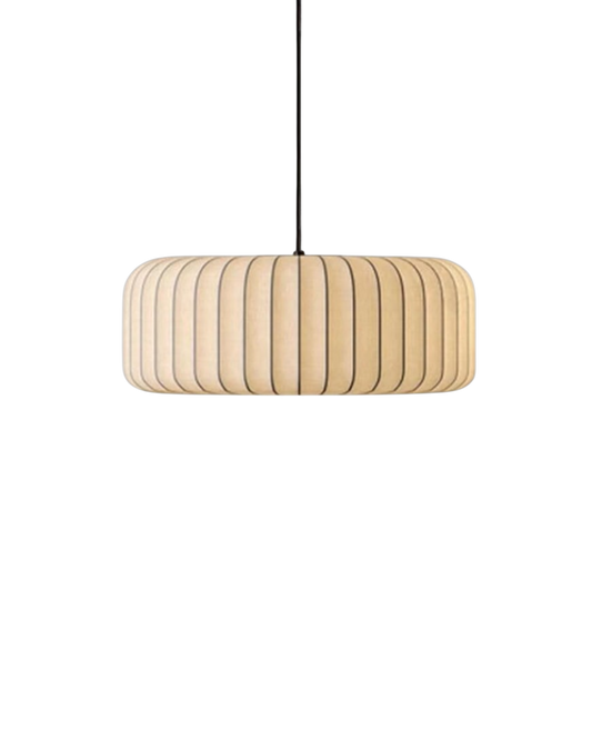 SorellaLume: Lámpara colgante de tela moderna con pantalla de lámpara hecha a mano y casquillo E27 – para comedor y sala de estar