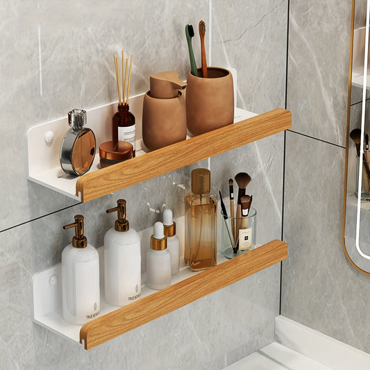 StarkesTablett: Estante de pared para ducha – estante de hierro forjado moderno, estable y flotante sin taladrar para la organización del baño