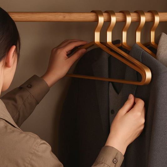 StilGriff: Perchas Premium de aleación metálica – duraderas, elegantes y prácticas para camisas y abrigos