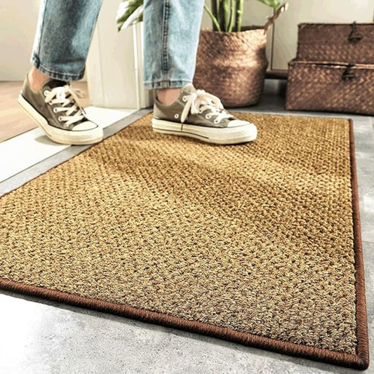 StrandWelle: Felpudo exterior con diseño de palmeras – antideslizante, resistente a la intemperie y decorativo para la puerta de entrada y el garaje