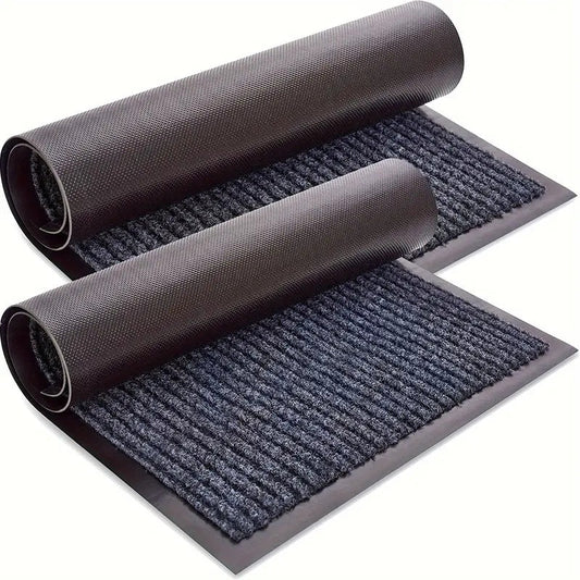 StreifenStark: felpudo resistente – antideslizante, lavable y diseño de rayas clásico para la entrada y la cocina