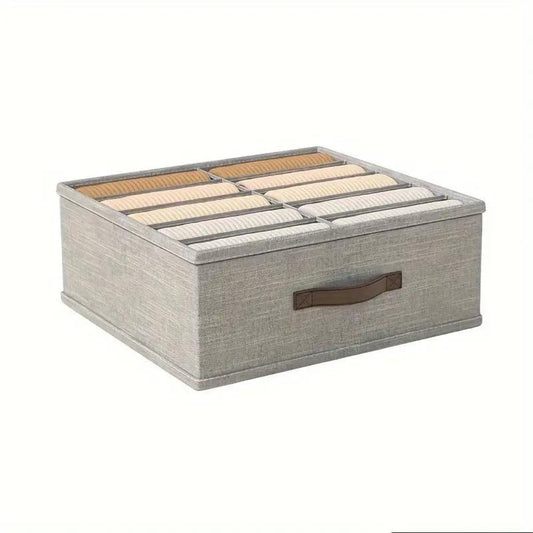 TextilOrdnung: Caja de Almacenamiento Gris – decorativa, duradera y versátil para ropa, ropa interior y hogar