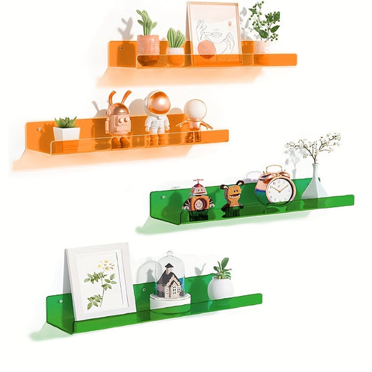TranspaStil: Estantes de pared decorativos – robustos, de fácil mantenimiento y colgantes en diseño contemporáneo para sala de estar y cocina