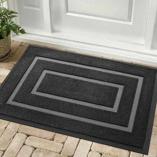 TrockenSchritt: alfombra moderna – ligera, lavable y decorativa para el pasillo, patio y entrada