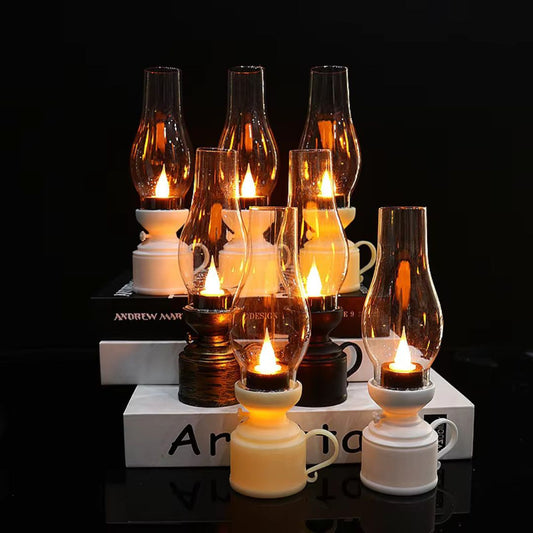 Luz ambiental LED | Efecto llama realista | Inalámbrica y funciona con batería