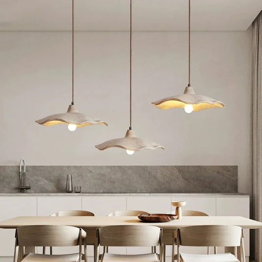 UrbanLume: Lámpara colgante LED de hormigón – Diseño industrial para espacios modernos