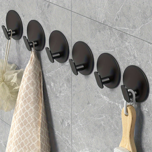 UrbaneHaken: Soporte para toallas de baño – ganchos de pared contemporáneos, autoadhesivos y ahorradores de espacio para textiles de baño y llaves