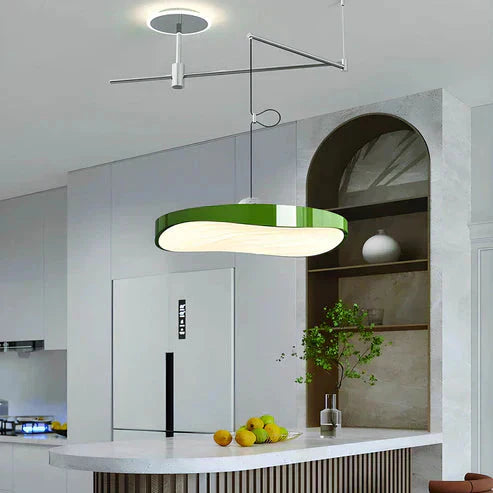 Versano: Lámpara colgante LED regulable de aluminio y hierro con diseño elegante – para interiores modernos