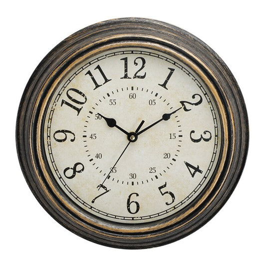 ZeitHolz: Reloj de pared vintage de madera – Diseño nostálgico para espacios de vida elegantes