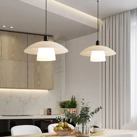 ZenGlow: Lámpara colgante japonesa de estilo moderno – para sala de estar y comedor
