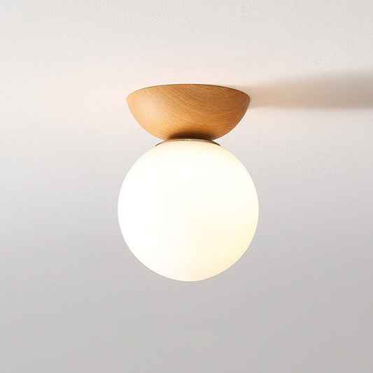 Zenora: Lámpara de techo japonesa de madera – Luz LED para sala de estar y dormitorio