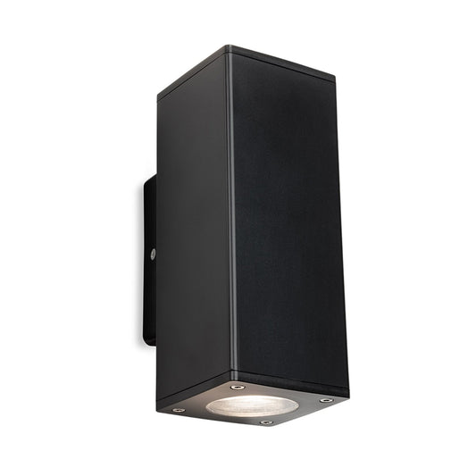 Luz de pared Andre Square Up & Down, Negra