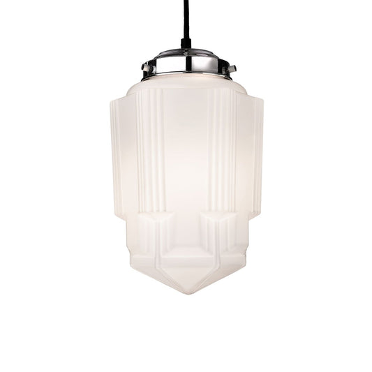 Lámpara Colgante Opalina Art Deco 30cm