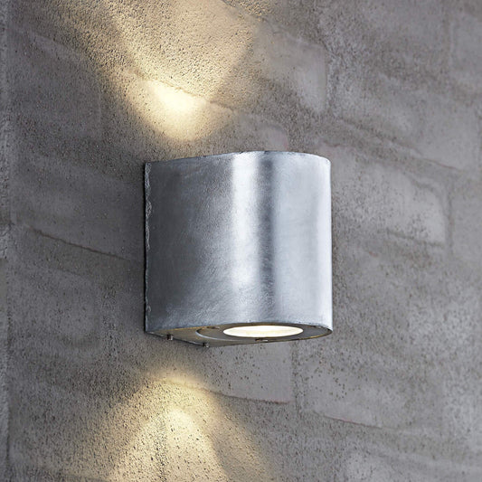 Luz de Pared LED Canto 2 Arriba y Abajo, Galvanizada