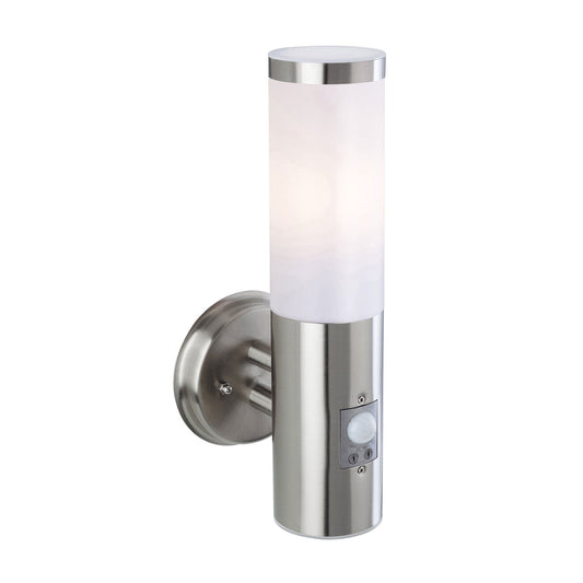 Luz de Pared con Sensor PIR Capri, Acero Inoxidable