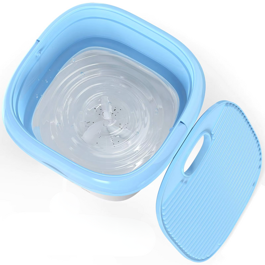 Mini lavadora plegable 3L | 3 modos de lavado + 2 min de centrifugado | Dispositivo de lavado de viaje 1,5 kg | Para camping, dormitorios y vacaciones