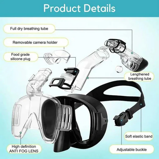 Máscara de Snorkel con Sistema de Parte Superior Seco