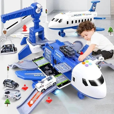 Juego de Juguetes de Avión XL Set de Rescate de Emergencia para Niños Regreso a Clases 2025 Idea de Regalo