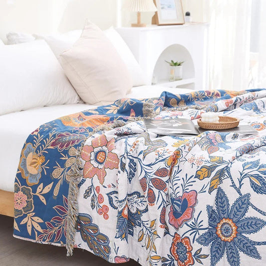 Manta Rústica Artística Flora