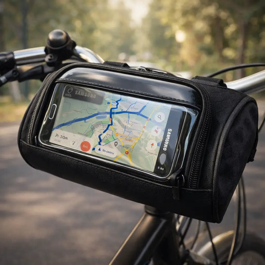 Bolsa de manillar para bicicleta | Bolsa impermeable para bicicleta con pantalla táctil | Tourix
