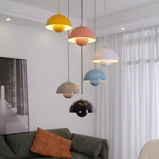 Lumina: Lámpara colgante escandinava moderna con bombillas LED de colores