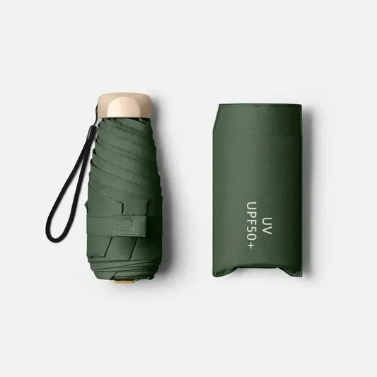 Paraguas Mini Plegable Solara – Compacto, protección UV y resistente al viento