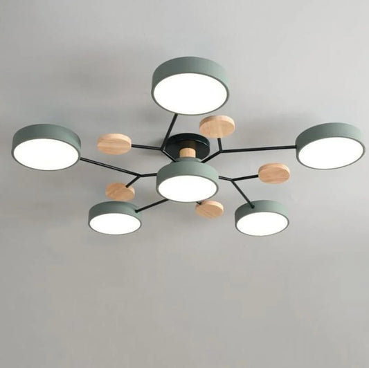 Moderna Lámpara de Techo LED Tipo Araña para Sala de Estar