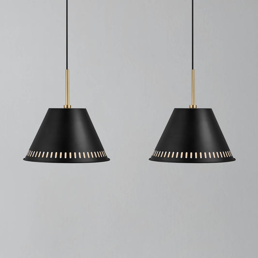 Lámpara Colgante Pine 2, Negra