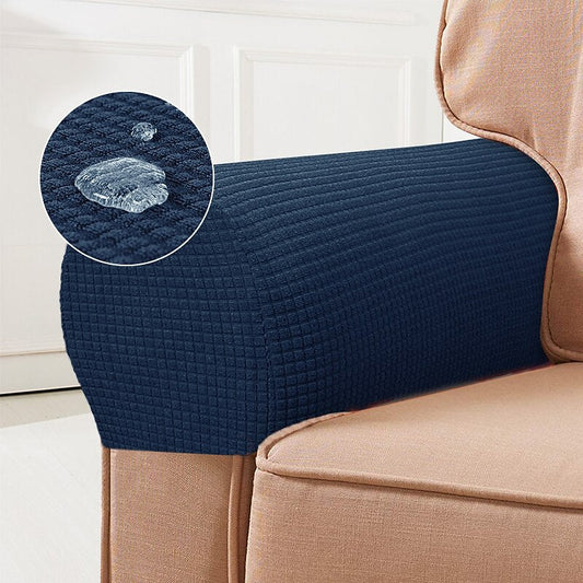 Fundas de reposabrazos elásticas – Fundas de spandex para sillas y sillones, Set de 2, Burdeos
