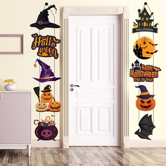 GespenstischesWillkommen™ Doormort Halloween Set de Paneles de Puerta - 3/10 piezas